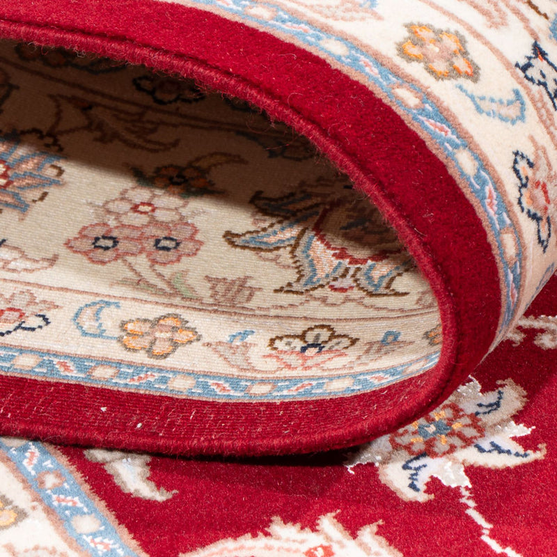 Täbriz - 50 Raj Teppich 149x203cm - Perserteppich - rot