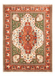 Ghom Teppich 172x230cm - Perserteppich - grün