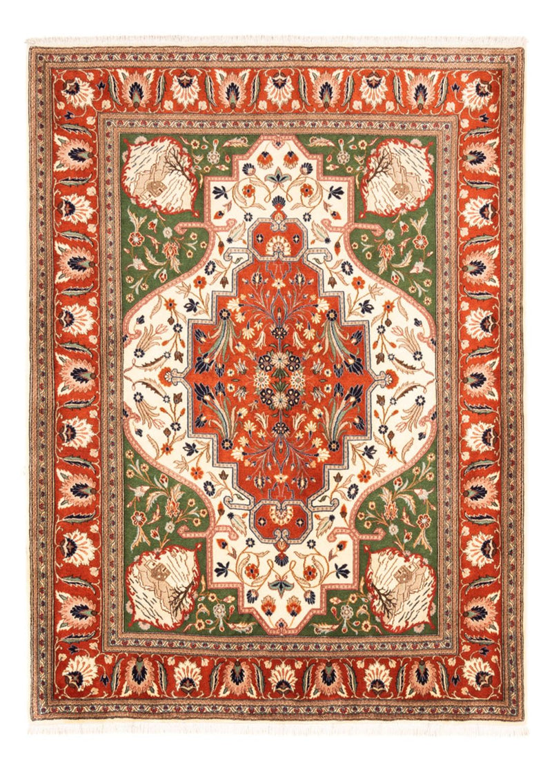 Ghom Teppich 172x230cm - Perserteppich - grün