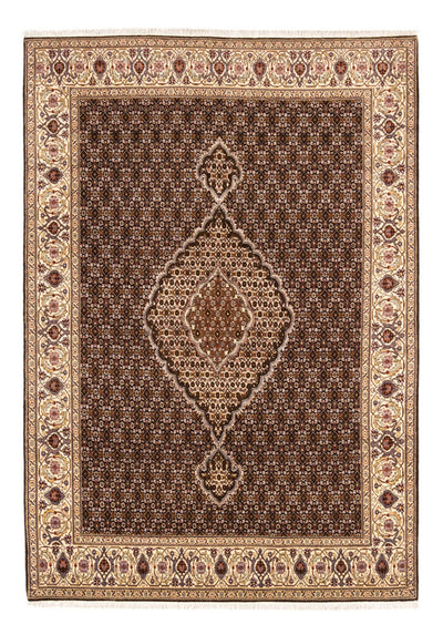 Täbriz - 40 Raj Teppich 170x241cm - Perserteppich - schwarz