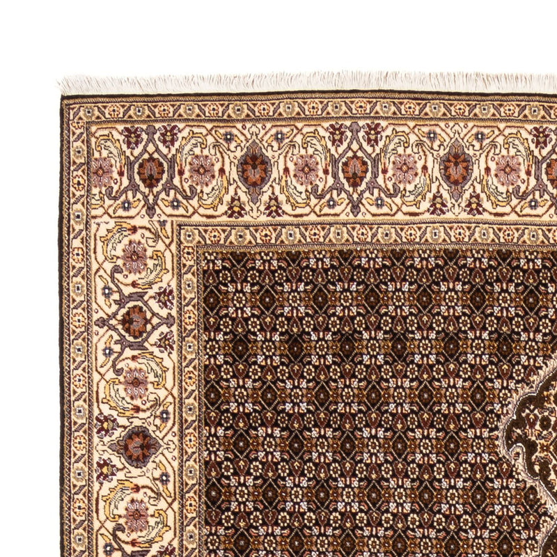 Täbriz - 40 Raj Teppich 170x241cm - Perserteppich - schwarz