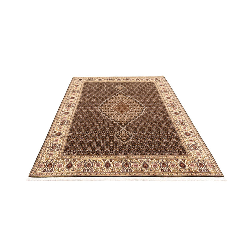 Täbriz - 40 Raj Teppich 170x241cm - Perserteppich - schwarz