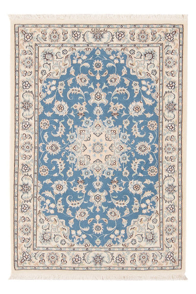 Nain - 6La Teppich 80x121cm - Perserteppich - hellblau