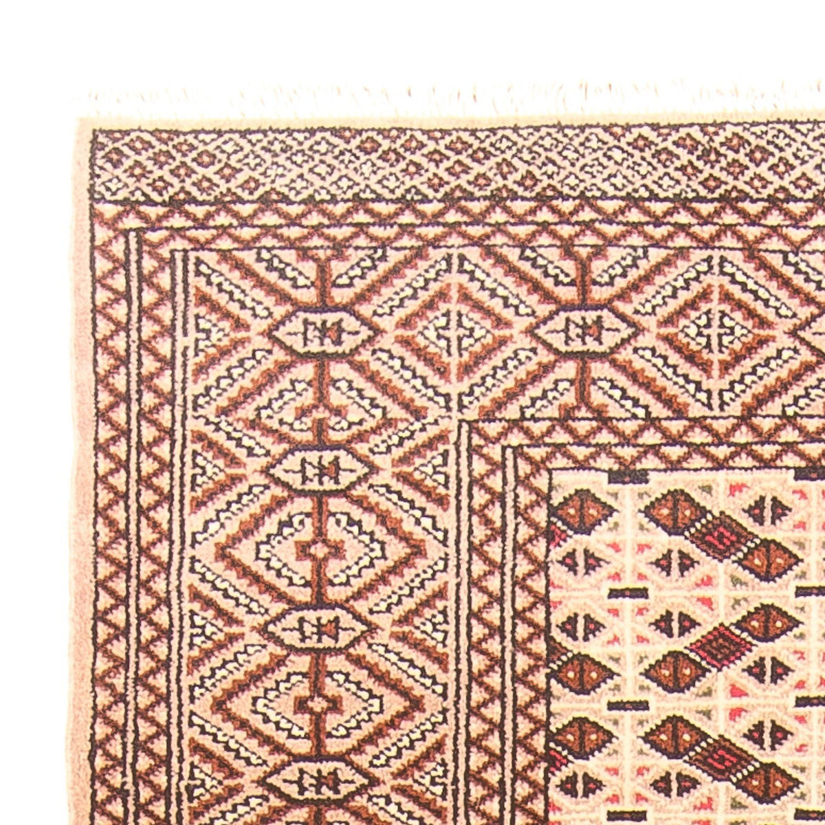 Turkaman Teppich 100x282cm - Orientteppich - creme