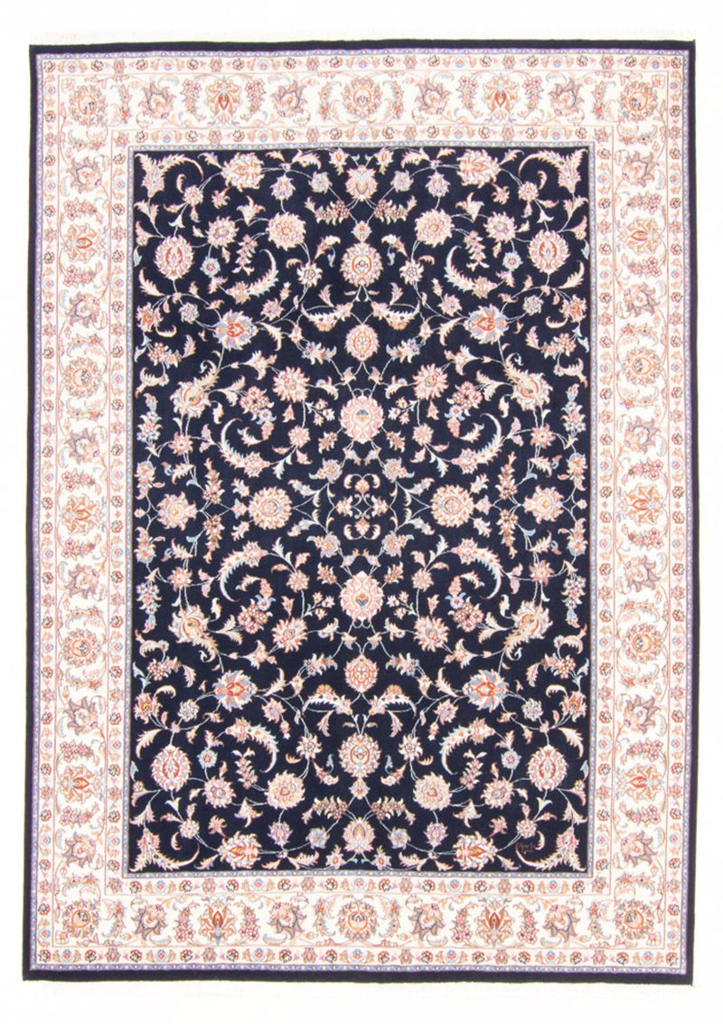 Täbriz - 50 Raj Teppich 172x240cm - Perserteppich - dunkelblau