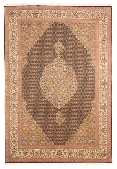 Täbriz - 50 Raj Teppich 200x297cm - Perserteppich - dunkelblau