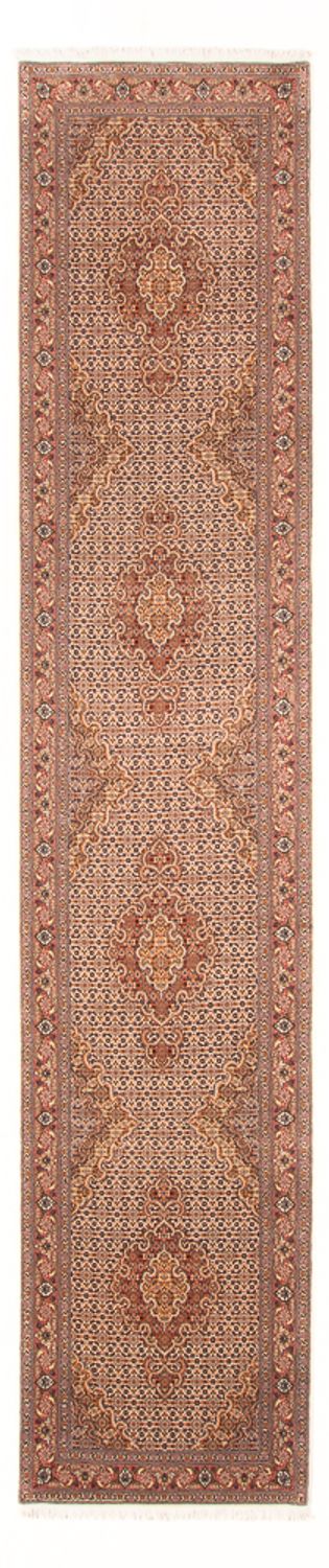 Täbriz - 50 Raj Teppich 80x400cm - Perserteppich - beige
