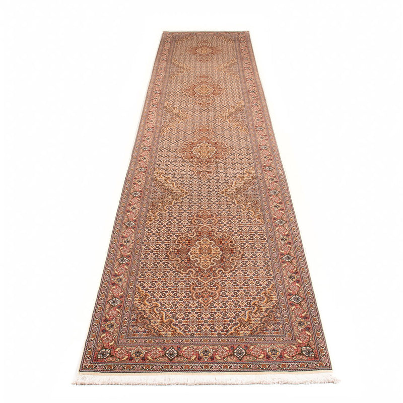 Täbriz - 50 Raj Teppich 80x400cm - Perserteppich - beige