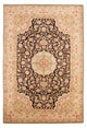 Täbriz - 50 Raj Teppich 196x296cm - Perserteppich - dunkelblau