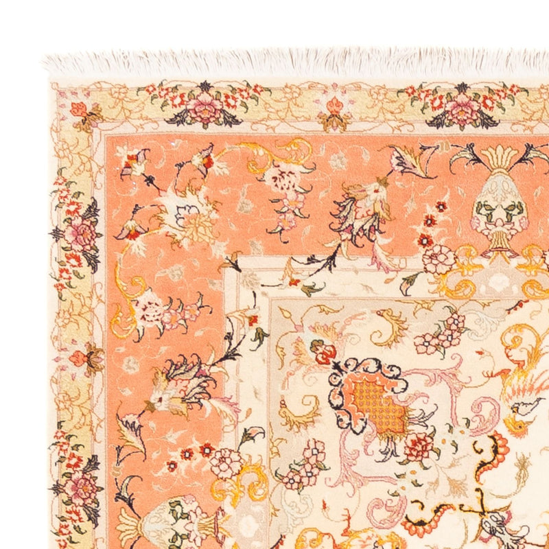 Täbriz - 50 Raj Teppich 203x205cm - Perserteppich - creme