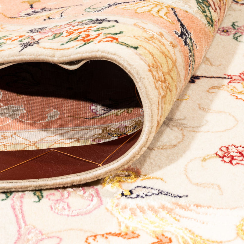 Täbriz - 50 Raj Teppich 203x205cm - Perserteppich - creme