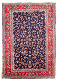 Keshan Teppich 200x295cm - Perserteppich - dunkelblau – product image