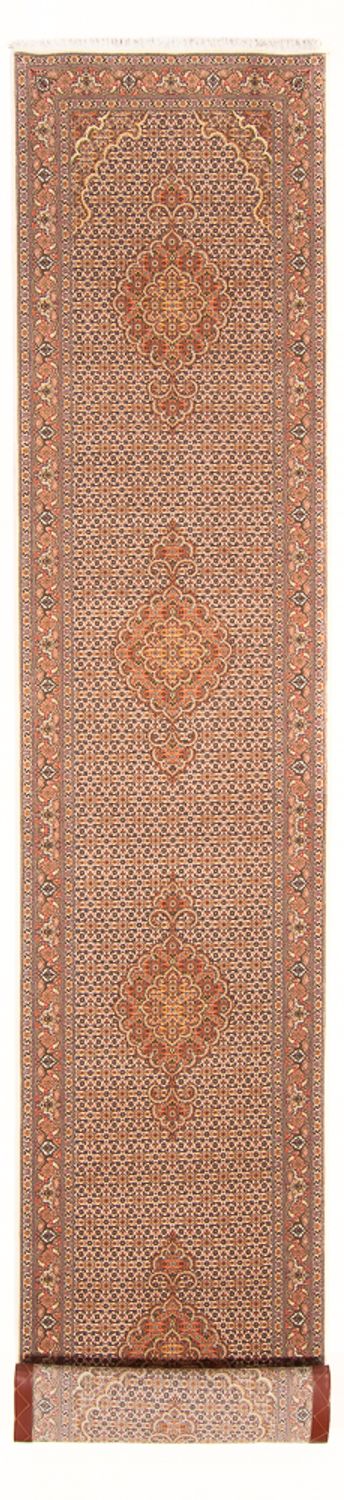 Täbriz - 50 Raj Teppich 78x407cm - Perserteppich - beige