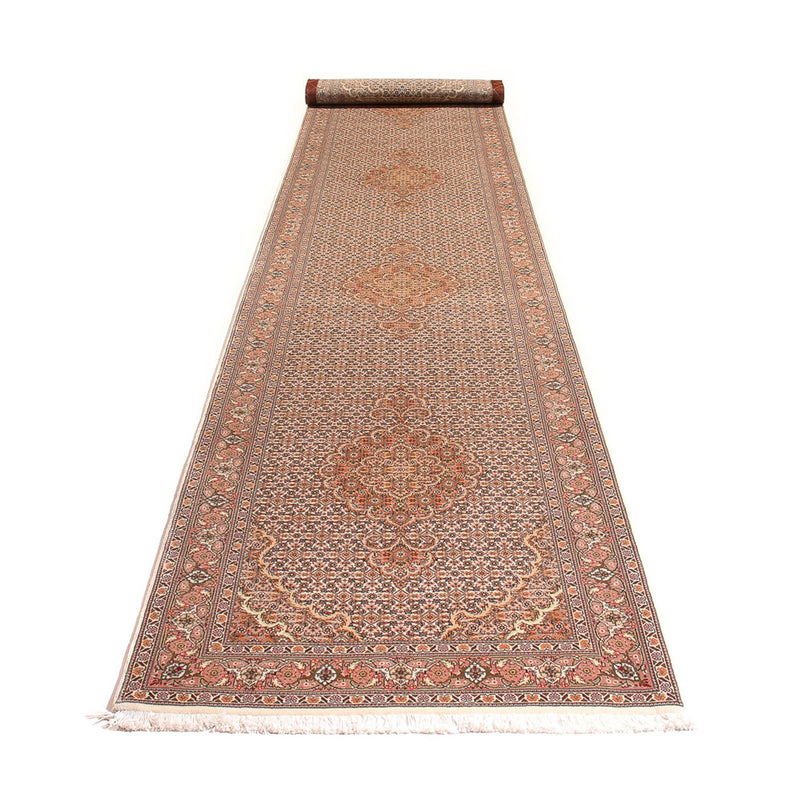 Täbriz - 50 Raj Teppich 78x407cm - Perserteppich - beige