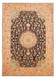 Täbriz - 50 Raj Teppich 207x293cm - Perserteppich - dunkelblau