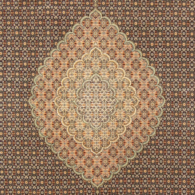 Täbriz - 50 Raj Teppich 199x296cm - Perserteppich - dunkelblau