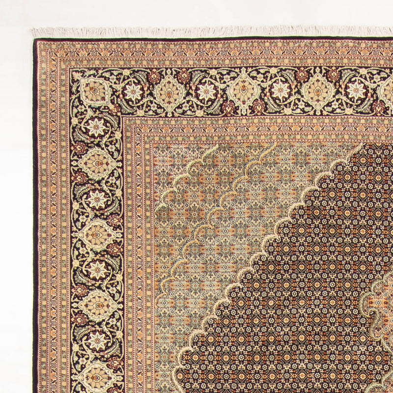 Täbriz - 50 Raj Teppich 199x296cm - Perserteppich - dunkelblau