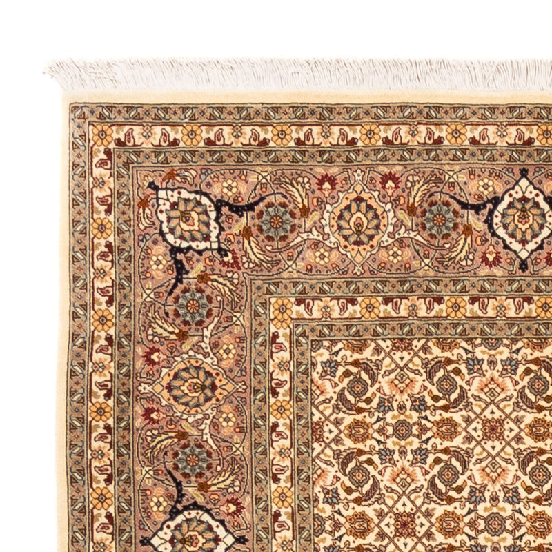 Täbriz - 50 Raj Teppich 204x206cm - Perserteppich - dunkelbeige