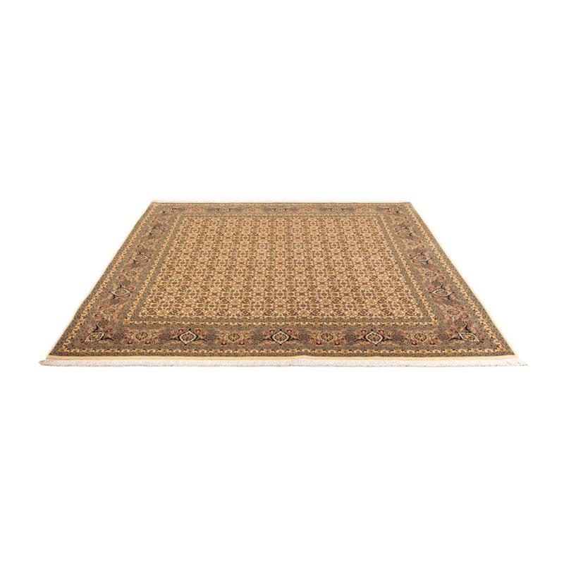 Täbriz - 50 Raj Teppich 204x206cm - Perserteppich - dunkelbeige