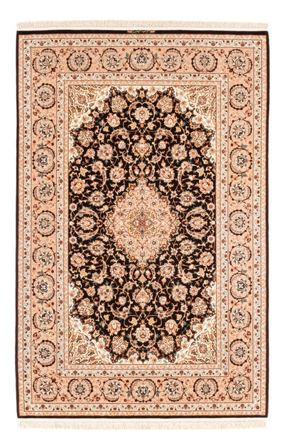 Isfahan Teppich 148x227cm - Perserteppich - dunkelblau