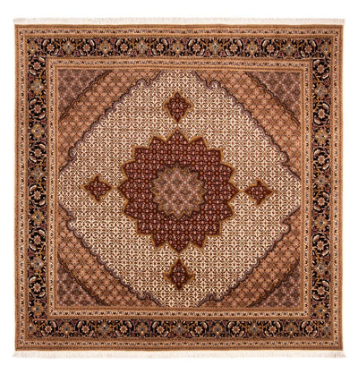 Täbriz - 50 Raj Teppich 250x256cm - Perserteppich - bordeauxrot