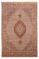 Täbriz - 50 Raj Teppich 195x304cm - Perserteppich - dunkelbeige
