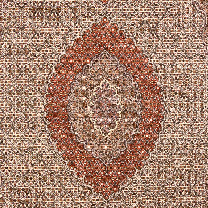 Täbriz - 50 Raj Teppich 195x304cm - Perserteppich - dunkelbeige
