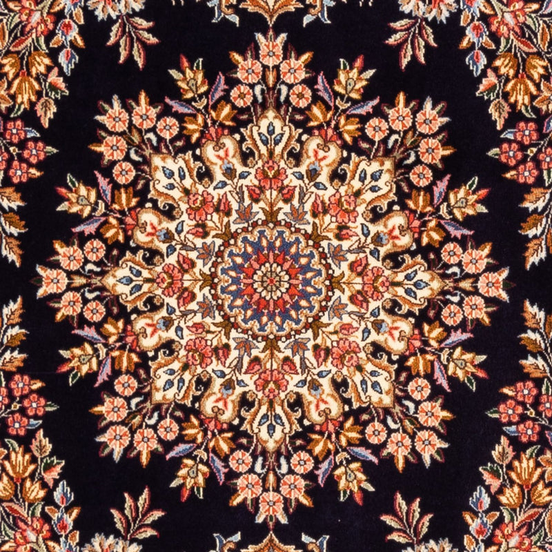 Kerman Teppich 194x248cm - Perserteppich - dunkelblau