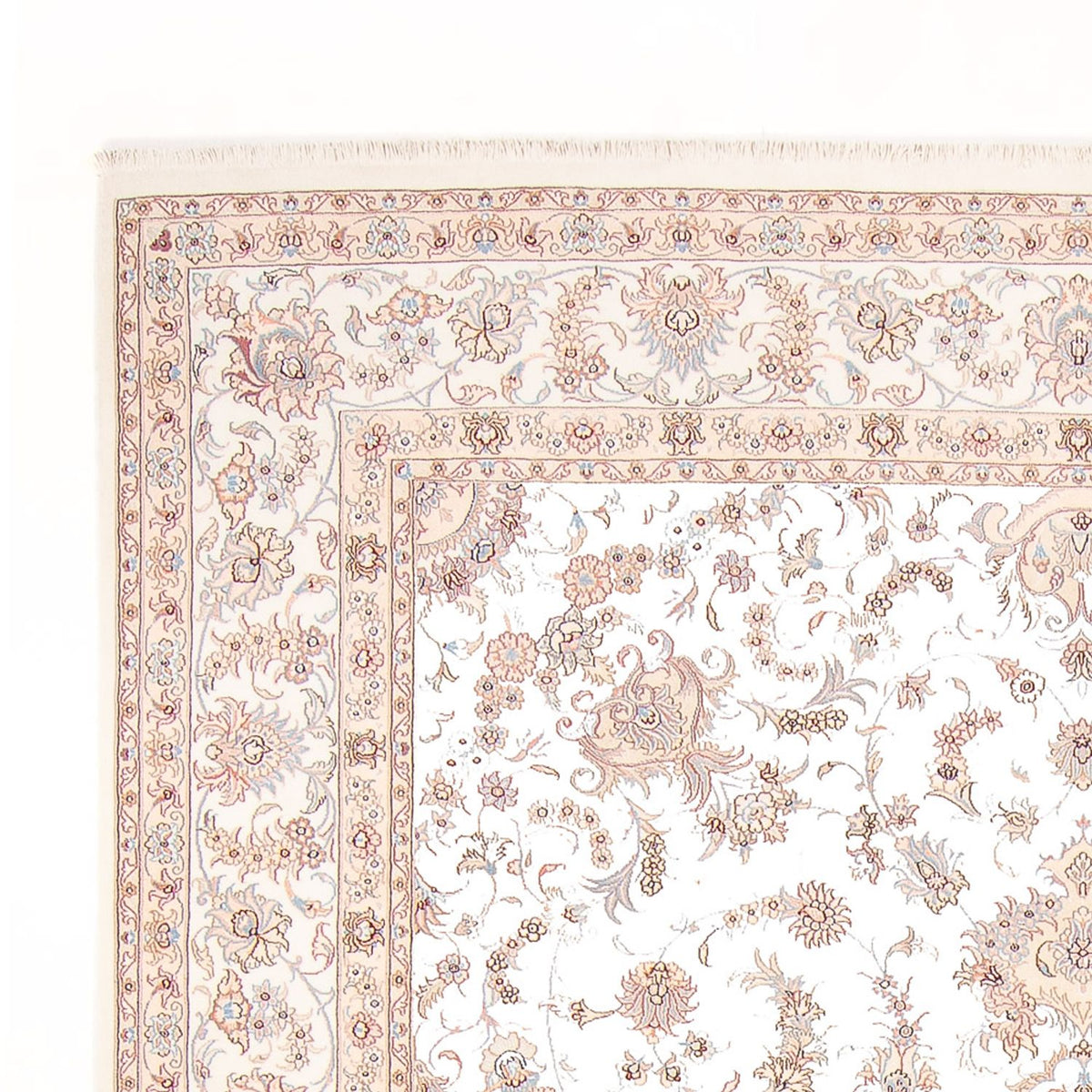 Täbriz - 50 Raj Teppich 253x344cm - Perserteppich - creme