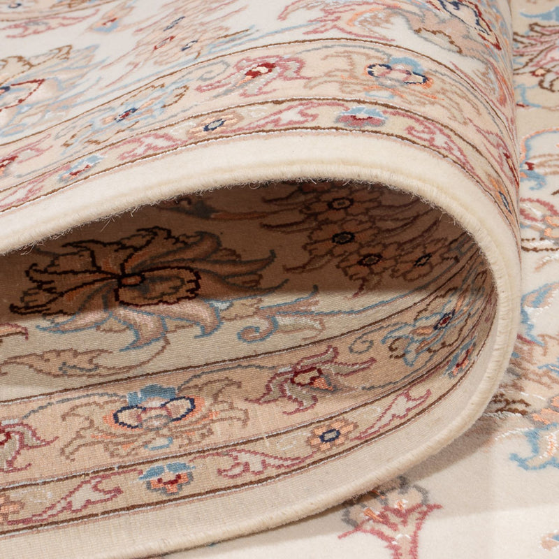 Täbriz - 50 Raj Teppich 253x344cm - Perserteppich - creme