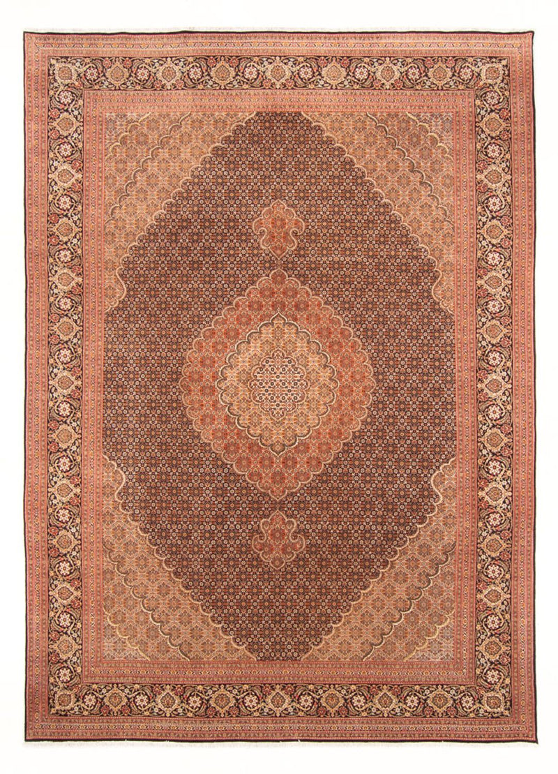 Täbriz - 50 Raj Teppich 204x300cm - Perserteppich - orange