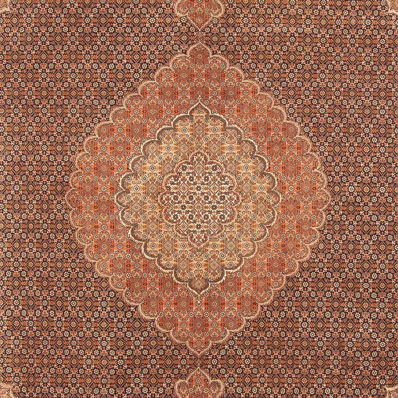 Täbriz - 50 Raj Teppich 204x300cm - Perserteppich - orange