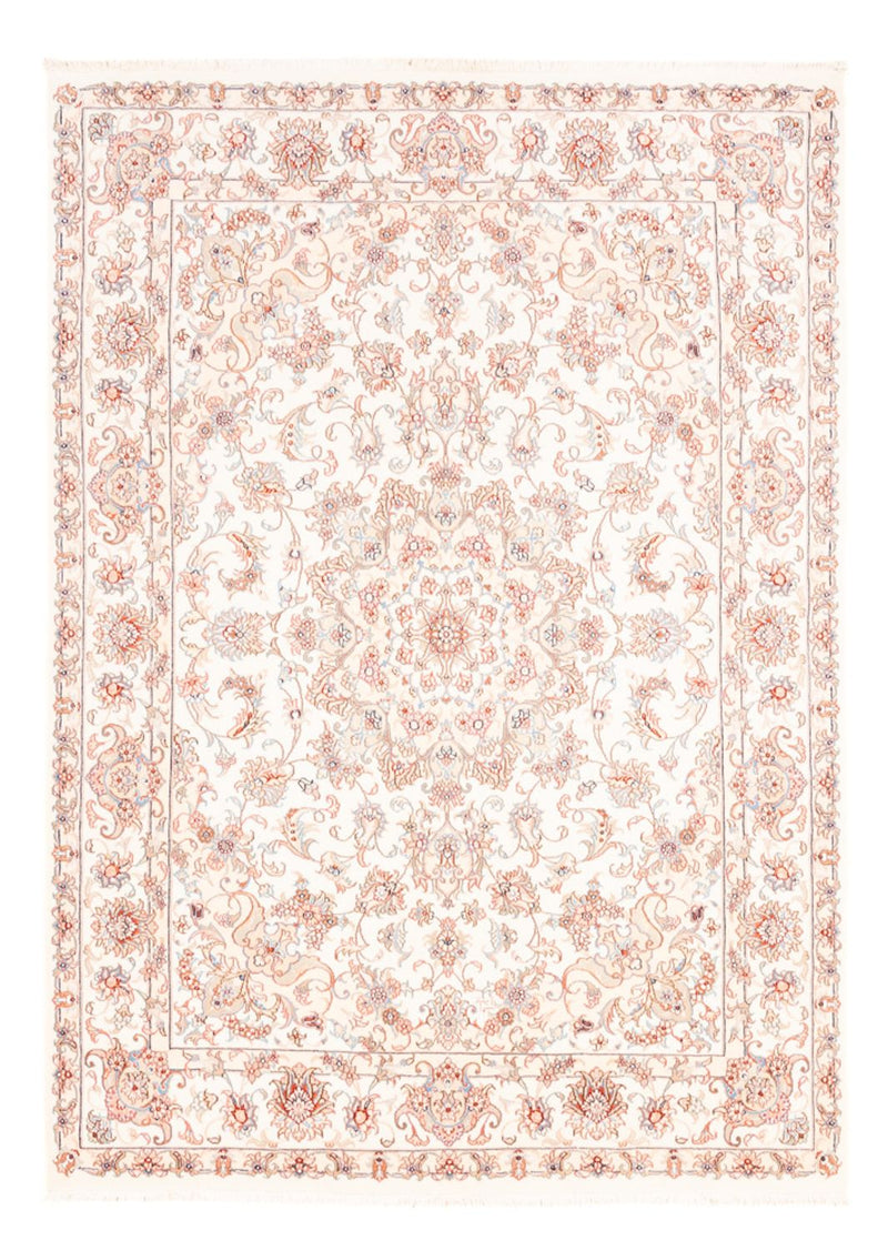Täbriz Teppich 147x200cm - Perserteppich - creme