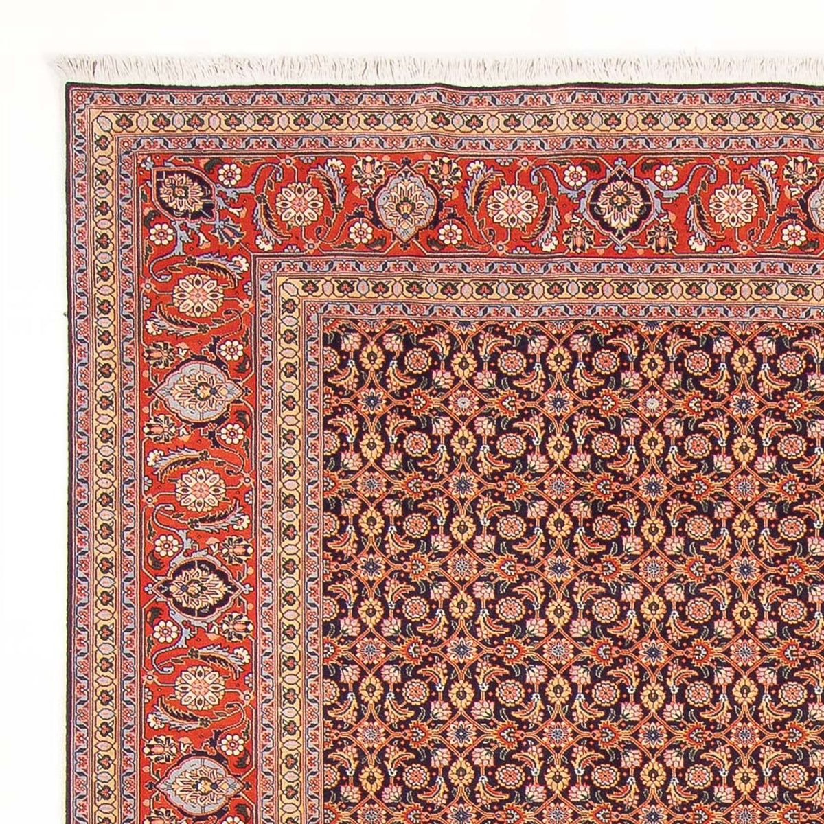 Täbriz - 50 Raj Teppich 200x290cm - Perserteppich - dunkelblau