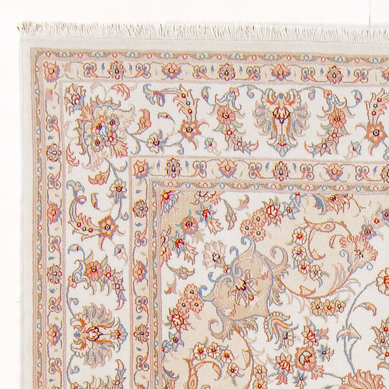 Täbriz - 50 Raj Teppich 169x240cm - Perserteppich - creme
