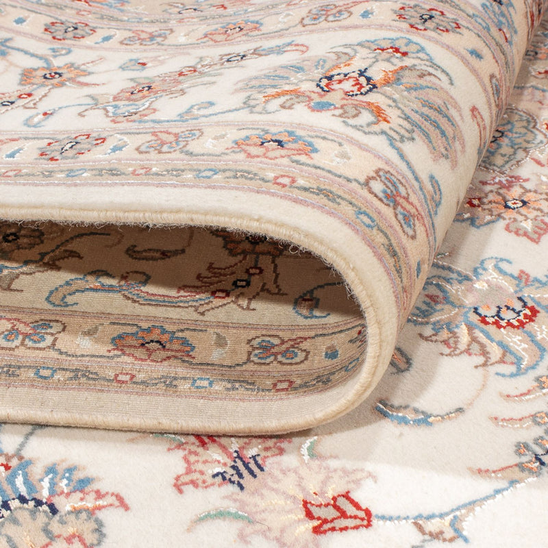 Täbriz - 50 Raj Teppich 169x240cm - Perserteppich - creme