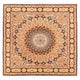 Täbriz - 50 Raj Teppich 200x200cm - Perserteppich - hellbeige