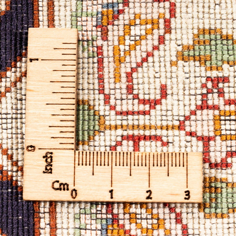 Täbriz - 50 Raj Teppich 200x200cm - Perserteppich - hellbeige