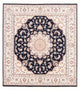 Täbriz - 50 Raj Teppich 198x220cm - Perserteppich - dunkelblau