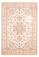 Täbriz - 50 Raj Teppich 201x298cm - Perserteppich - creme