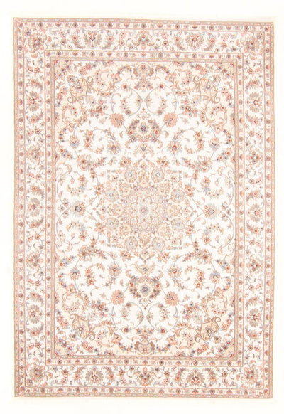 Täbriz - 50 Raj Teppich 169x236cm - Perserteppich - creme