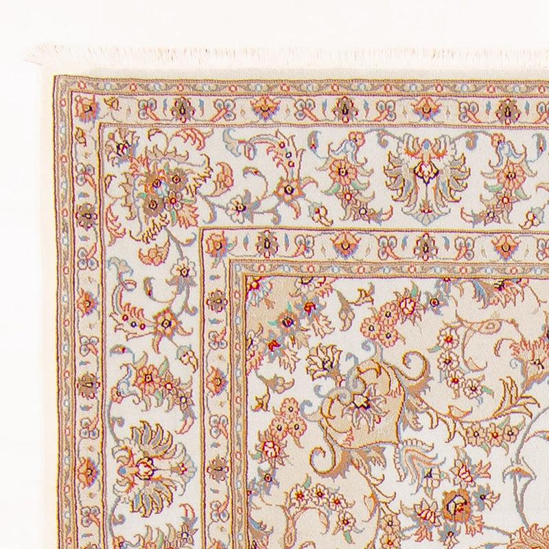 Täbriz - 50 Raj Teppich 169x236cm - Perserteppich - creme
