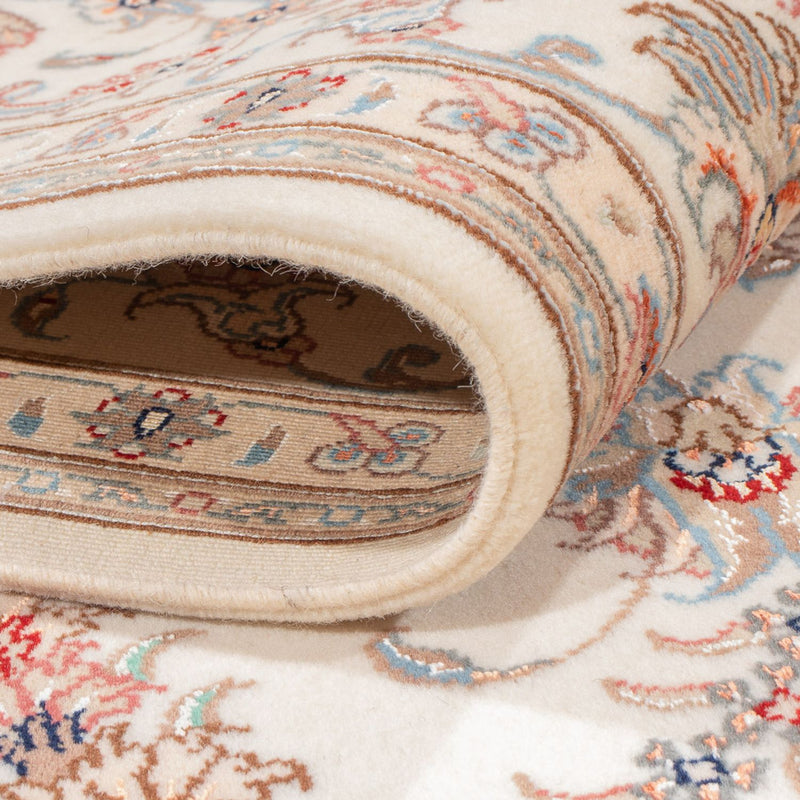 Täbriz - 50 Raj Teppich 169x236cm - Perserteppich - creme
