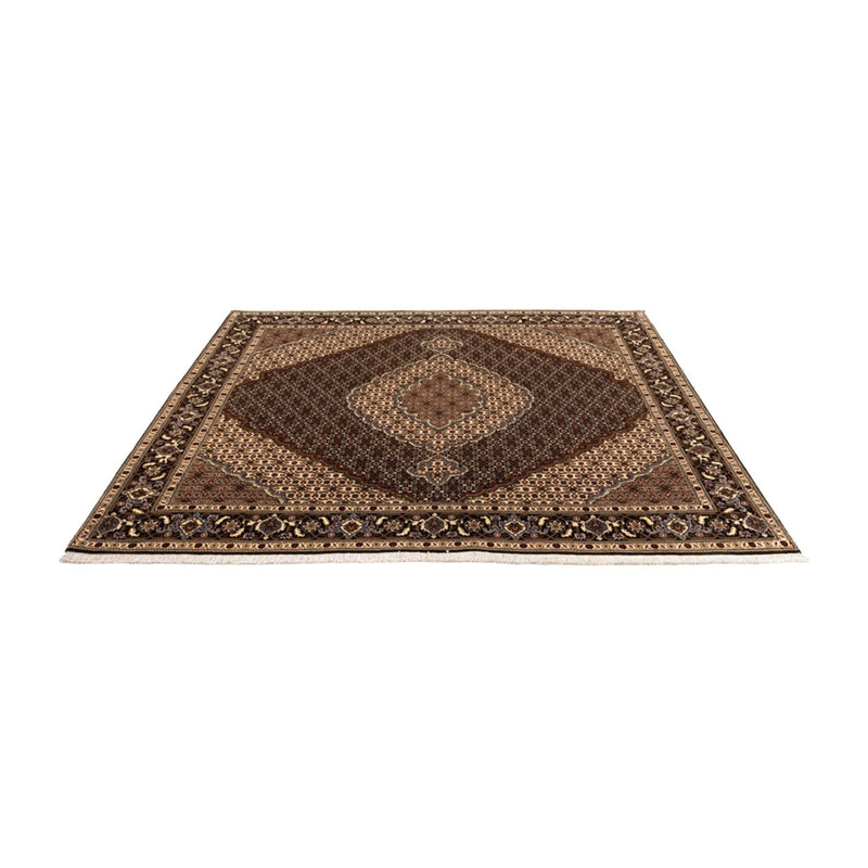 Täbriz - 50 Raj Teppich 198x203cm - Perserteppich - dunkelbeige