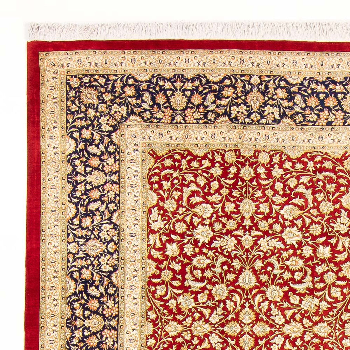 Ghom - Seide Teppich 197x294cm - Perserteppich - rot
