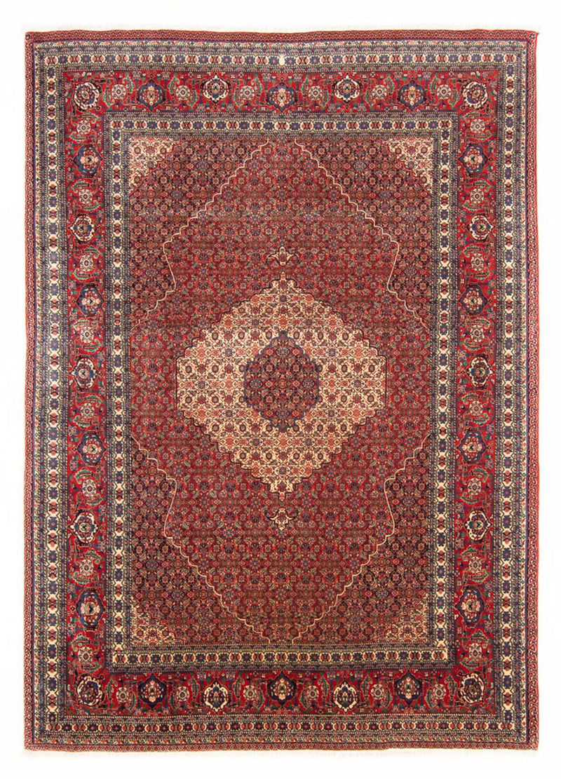 Täbriz - 50 Raj Teppich 202x290cm - Perserteppich - dunkelrot