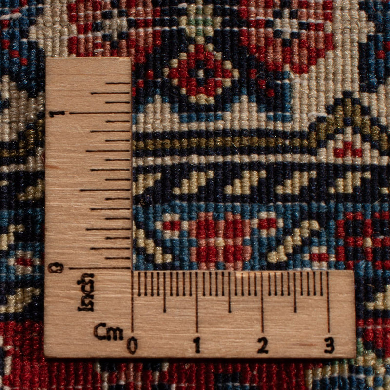 Täbriz - 50 Raj Teppich 202x290cm - Perserteppich - dunkelrot