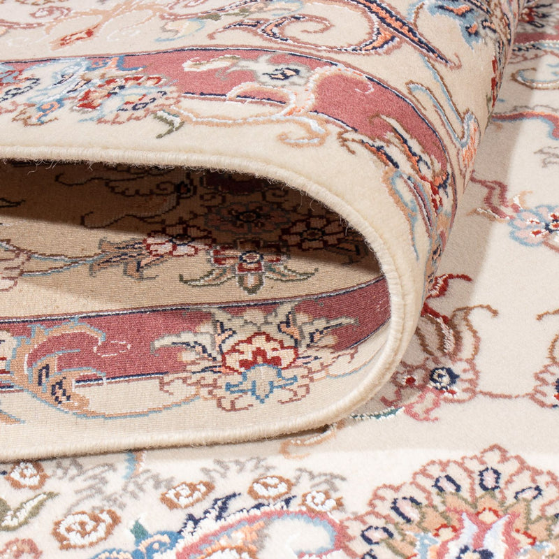 Täbriz - 50 Raj Teppich 167x238cm - Perserteppich - creme