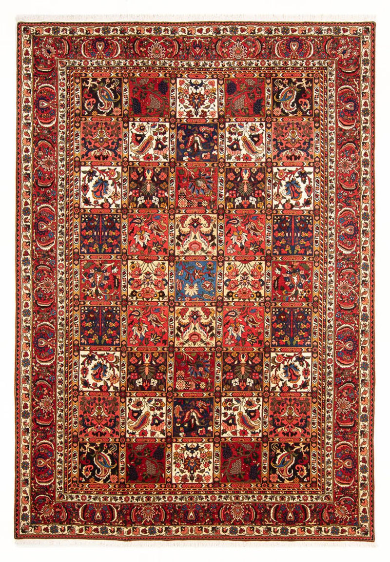 Bachtiar Teppich 210x314cm - Perserteppich - dunkelrot