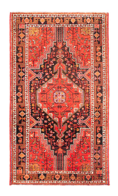 Hamadan Teppich 154x273cm - Perserteppich - dunkelblau